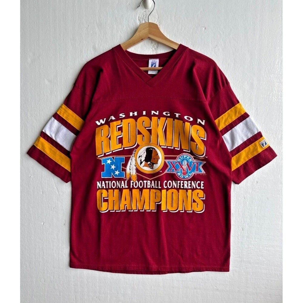 VTG Logo 7 1991 Washington Redskins Conference Champions Men’s Shirt Size Large